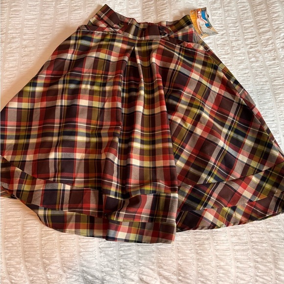 Miss Candyfloss Plaid Swing Skirt - Picture 11 of 13